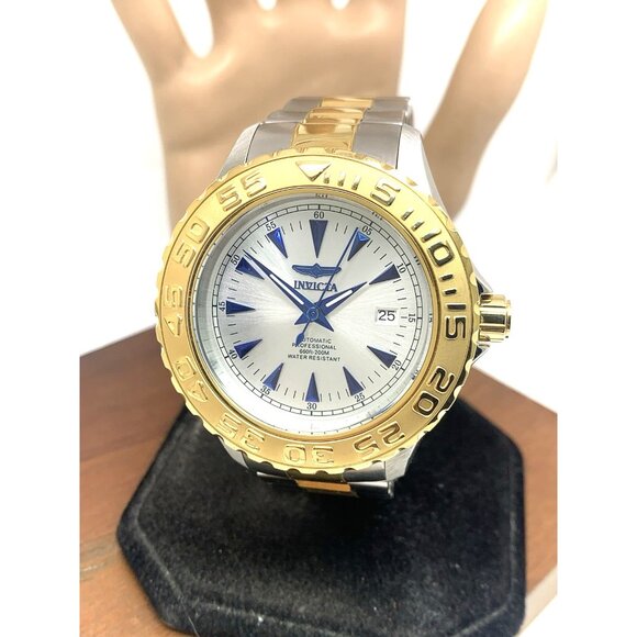 Invicta Men's Watch 2307 Ocean Ghost Automatic Silver Dial Two Tone Steel 47mm - Picture 1 of 14